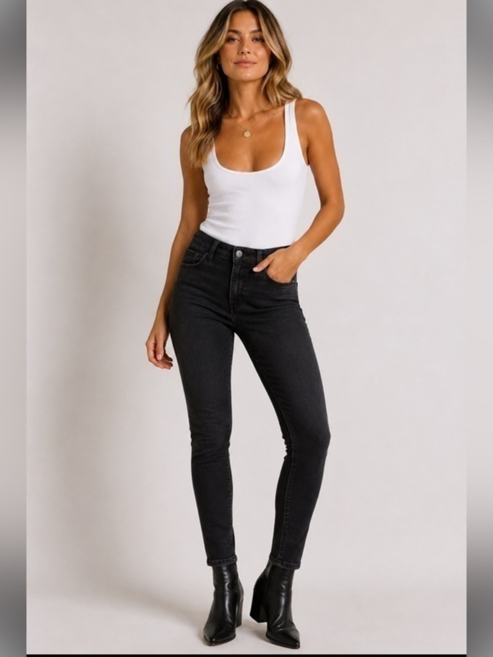 Lucky Brand Brooke Legging Jeans Black Skinny Stretch Denim Size 29